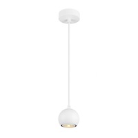 Subtilní - LA 1008173 LIGHT EYE® 90 závěsné svítidlo, GU10, délka závěsu 150cm, 1x max. 6W, matně bílá - BIG WHITE (SLV)