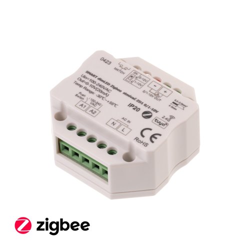 Ovladače, řídící jednotky - Stmívač SMART dimLED ZIGBEE ZD1 0/1-10V - foto 1