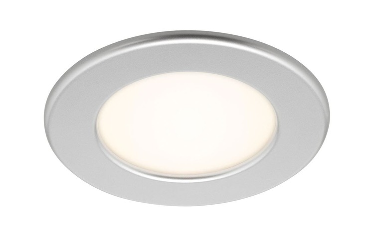 Kruhová - BRI 7053-014 LED vestavné svítidlo, pr. 11,5 cm, 6 W, matný chrom - BRILONER - foto 1