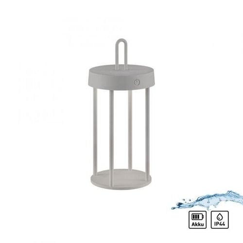 Na stůl - LD 19300-40 ANSELM LED stolní lampa na baterie mobilní 28cm dotykový stmívač IP44 zahradní svítidlo 2700K - JUST LIGHT - foto 1