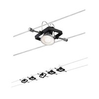 Sady - P 94290 Lankový systém Mac II černá mat 5 spotů bez zdroje světla, max. 10W GU5,3 - PAULMANN