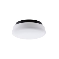 Kruhová - OS RAN61941 RANA stropní/nástěnné skleněné svítidlo černá / bílá IP44 4000 K 10W LED - OSMONT