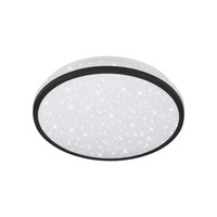 Kruhová - TF 318305TF TELEFUNKEN LED stropní svítidlo s čidlem, pr. 28 cm, 16 W, černá - BRILONER