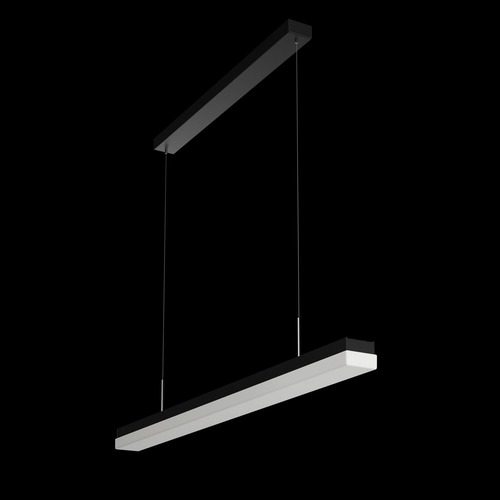 Podélná - OS MAT60062 MATAR LE2 závěsné plastové svítidlo černá / bílá IP40 3000 K 20W LED - OSMONT - foto 1