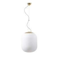 Koule - OS TAN58164 TANIA L2 závěsné skleněné svítidlo mosaz / bílá IP40 40W E27 - OSMONT