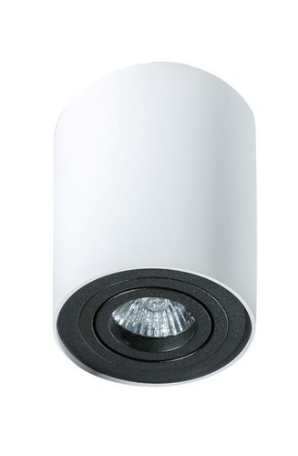 Downlight - AZZ AZ1436 Stropní bodové přisazené svítidlo Azzardo Bross 1 white/black AZ1436 GU10 1x50W IP20 9,6cm bílo-černé - AZZARDO - foto 1