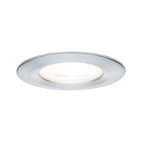 Koupelnová - P 93479 Vestavné svítidlo LED Nova kruhové 1x6,5W GU10 hliník broušený nevýklopné 3-krokové-stmívatelné - PAULMANN