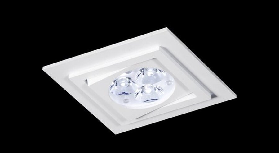 Hranatá - BPM 4270LED2.D40.3K Vestavné svítidlo Aluminio Blanco bílá 10W 230V - BPM - foto 1