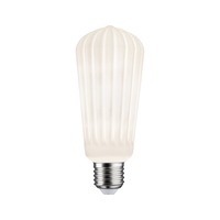 E27 - P 29080 White Lampion Filament 230V LED žárovka ST64 E27 4,3W 3000K stmívatelné bílá - PAULMANN