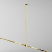 Lištové Magnetic Maytoni Flarity - M TRA159C-IPCL1-BS Stropní upevnění s prodlužovací spojkou 760 mm hliník mosaz pro magnetickou lištu 24V Flarity - MAYTONI