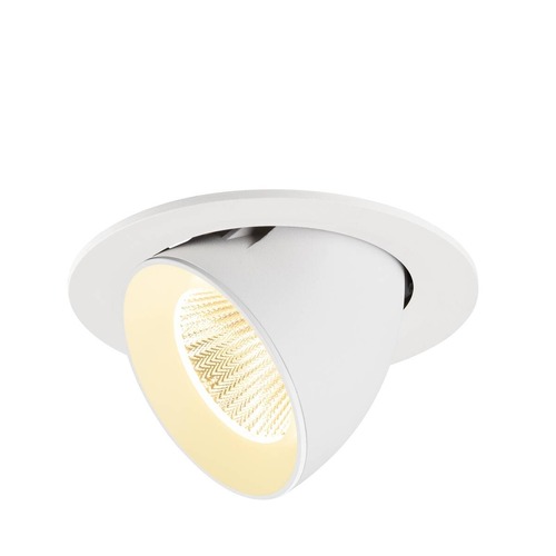 Kruhová - LA 1009734 NUMINOS® GIMBLE L Stropní vestavné svítidlo, 3000 K, 40°, IP20, kulaté, bílé - BIG WHITE (SLV) - foto 1