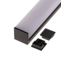 Difuzory a koncovky - Koncovka profilu N8H černá