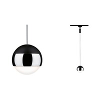 Svítidla - P 96808 URail LED závěs Capsule II 6W 2700K stmívatelné 230V černá mat/chrom - PAULMANN