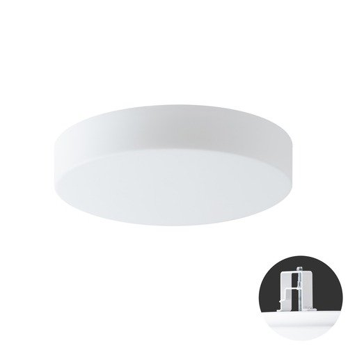 Koupelnová - OS ELS68625 ELSA V3 stropní/nástěnné skleněné polovestavné svítidlo bílá IP44 4000 K 19W LED - OSMONT - foto 1