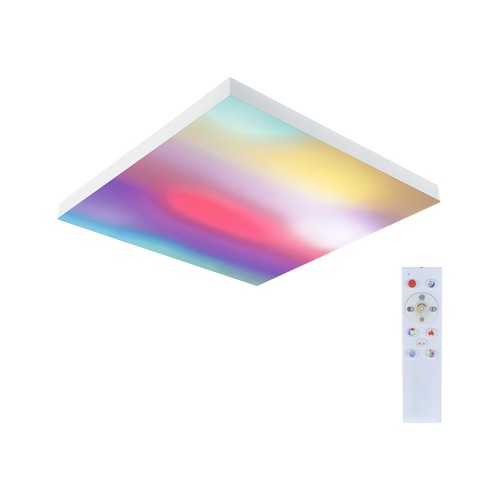 Dekorativní - P 79905 LED Panel Velora Rainbow dynamicRGBW hranaté 450x450mm RGBW bílá - PAULMANN - foto 1