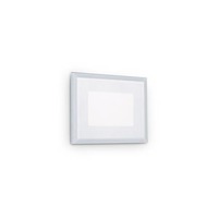Zapuštěná - ILUX 255781 LED Venkovní nástěnné zápustné svítidlo Ideal Lux INDIO RECESSED 05W 255781 5W 585lm 3000K IP65 10,5cm bílé - IDEALLUX