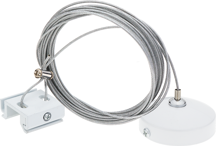 LED tracková světla Optonica - 4-WIRE POZASTAVENÍ PRO TRACK SYSTÉM BÍLÁ - foto 1