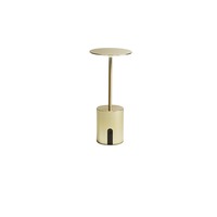 Na stůl - FAN LED-LIBERTY-ORO Nabíjecí venkovní svítidlo LIBERTY LED TOUCH DIMM zlatá 3000K IP44 baterie 4000 mAh bezdrátové + USB nabíjení - FANEUROPE
