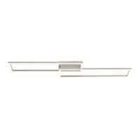 Hranatá - LD 14023-55 IVEN LED stropní svítidlo, barva ocel, stmívatelné, otočné, teplá bílá krokově stmívatelné 3000K - LEUCHTEN DIREKT / JUST LIGHT