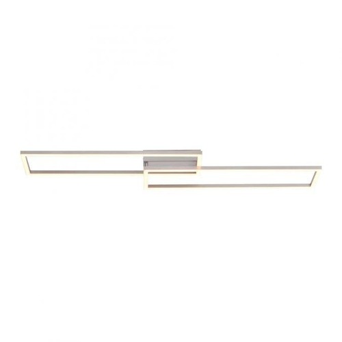 Hranatá - LD 14023-55 IVEN LED stropní svítidlo, barva ocel, stmívatelné, otočné, teplá bílá krokově stmívatelné 3000K - LEUCHTEN DIREKT / JUST LIGHT - foto 1