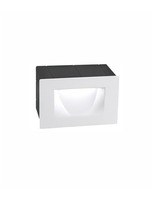 Zapuštěná - NV 726402 Venkovní zapuštěné svítidlo do zdi KRYPTON bílý hliník LED 3W 3000K 220-240V 15st. IP54 - NOVA LUCE
