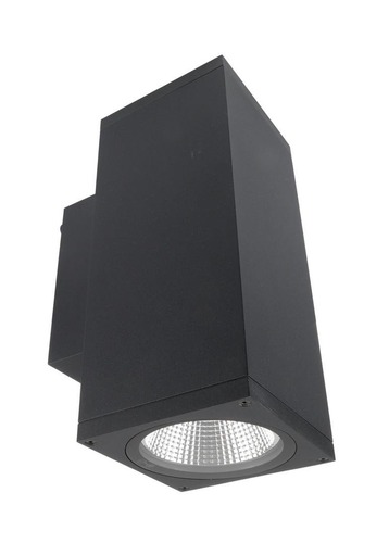 Nástěnná - IMPR 731200 Deko-Light nástěnné přisazené svítidlo - ShoreLine Pro hranaté Up+Down, 21 W, DIM, 3000/4000 K, tmavěšedá - foto 1