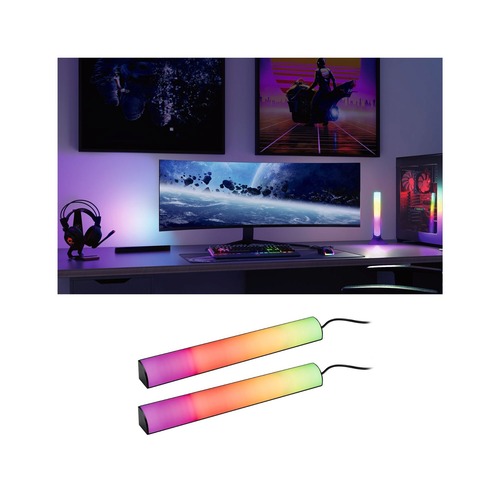 Stolní lampy dekorační - P 78878 EntertainLED Lightbar Dynamic RGB 2x0,6W RGB - PAULMANN - foto 1