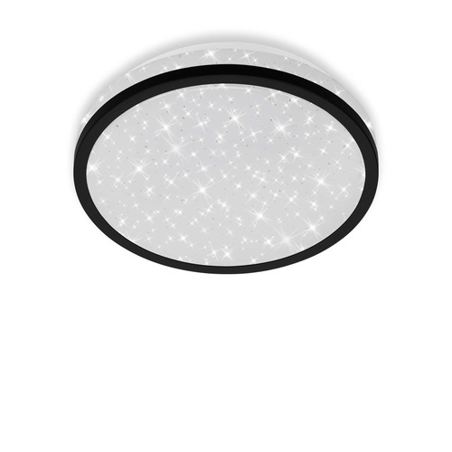Kruhová - BRI 3456-015 LED stropní svítidlo hvězdné nebe, pr. 21,7 cm, 10 W, černá - BRILONER - foto 1