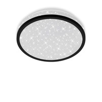 Kruhová - BRI 3456-015 LED stropní svítidlo hvězdné nebe, pr. 21,7 cm, 10 W, černá - BRILONER