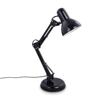 Stolní lampy pracovní - BRILO 7394015 Stolní lampa, pr. 15,5 cm, max. 25 W, černá - BRILO