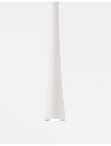 Subtilní - NV 9102592 Závěsné svítidlo GOCCIO bílý hliník a ocel bílý kabel LED 7W 230V 3000K IP20 - NOVA LUCE - foto 1