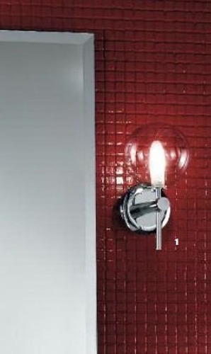 Dekorativní - OR WA 2-1136/2 ZLAT Nástěnné svítidlo 1x25W G9 chrom/sklo, výška 23,5cm, krytí IP44 - ORION - foto 1