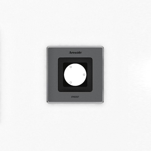 Zapuštěná - AR T42012ELPTW00 Ego Flat 90 downlight čtverec EL 3000K Inox IK10 - ARTEMIDE - foto 1