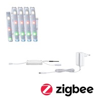 Dekorační - P 78865 MaxLED 250 LED Strip Smart Home Zigbee RGBW s krytím základní sada 1,5m IP44 9W 30LEDs/m RGBW+ 24VA - PAULMANN