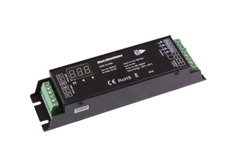 Ovladače, řídící jednotky - DMX dimLED dekodér 4CH8A - foto 1