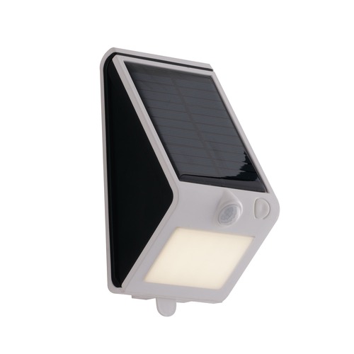 Nástěnná - FAN LED-OPEN-AP Solární nástěnné svítidlo LED OPEN bílá plast 3 W 300 lm 4000 K IP54 solar / senzor 18,8 x 9,5 x 8,6 cm - FANEUROPE - foto 1
