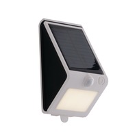 Nástěnná - FAN LED-OPEN-AP Solární nástěnné svítidlo LED OPEN bílá plast 3 W 300 lm 4000 K IP54 solar / senzor 18,8 x 9,5 x 8,6 cm - FANEUROPE