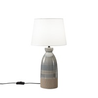 Stolní lampy dekorační - FAN I-NAVAJO-L Stolní lampa Lume Navajo šedá 1xE27 25x49 cm - FANEUROPE