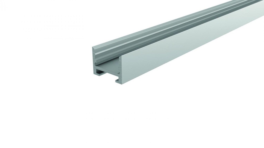 Al profily k zavěšení - IMPR 970280 Reprofil drážkový profil U-vysoký AU-10-12 stříbrná elox 2000 mm - LIGHT IMPRESSIONS - foto 1