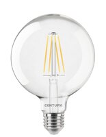 E27 - CEN ING95-082727 LED FILAMENT GLOBE 95mm ČIRÁ 8W E27 2700K IP20 - CENTURY