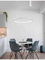 Kruhová - NV 9853681 Závěsné svítidlo PERTINO bílý hliník a akryl LED 38W 230V 3000K IP20 stmívatelné - NOVA LUCE