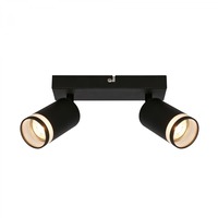 Bodová - BRI 2832025 BRILONER RUB stropní bodové svítidlo, nastavitelné, akrylová ozdoba, 2-ramenné, 20cm, černé 2832025