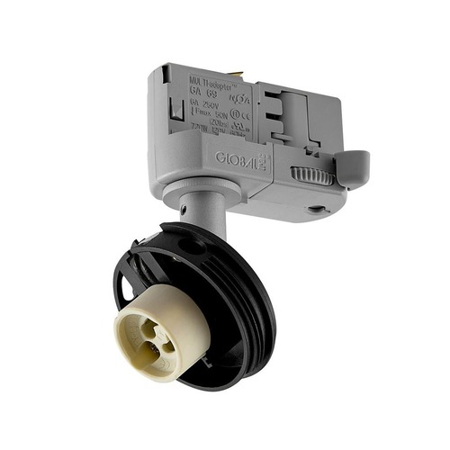 Svítidla - IMPR 707248 Deko-Light 3-fázové bodové svítidlo Can základna, 1x max. 7,5 W GU10, stříbrná - foto 1