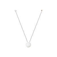 Koule - FARO 28375-1L MINE GLASS SPACE závěsné svítidlo, bílá, 1L - FARO