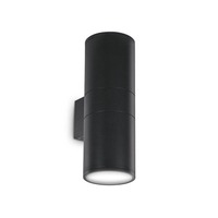 Nástěnná - ILUX 092317 Venkovní nástěnné svítidlo Ideal Lux Gun AP2 big nero 092317 černé 31cm IP54 - IDEALLUX