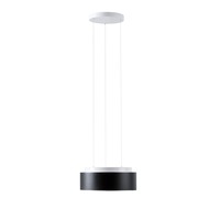 Kruhová - OS ERI71353 ERIS LEC2 závěsné skleněné svítidlo bílá / černá IP40 3000/4000 K 18W LED - OSMONT