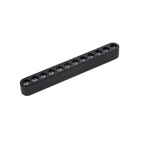 Lištové Magnetic BERNINI - FAN BERNINI-LINE22-UGR Systém 48 V - lineární LED svítidlo na liště Bernini, 48 V, černé, hliník/plast, 12 W, 1440 lm, CCT, 2,9 x 22,23 x 2,5 cm - FANEUROPE