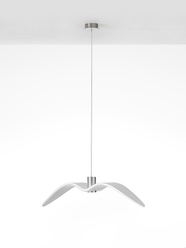 Dekorativní - BRO PC00963_009 Night Birds, závěsné svítidlo, 5W LED, opal / opaktní sklo / světle šedý kabel, délka 73cm - BROKIS A - foto 1