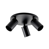 Bodová - IMPR 348256 Deko-Light stropní přisazené svítidlo Can Tilt kulaté, 3x 7,5 W GU10, černá