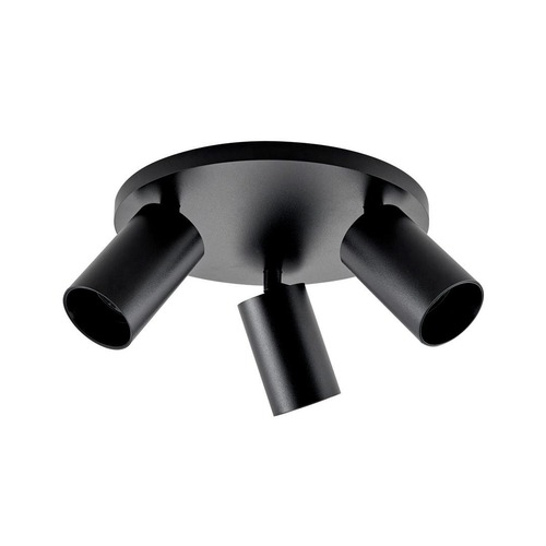 Bodová - IMPR 348256 Deko-Light stropní přisazené svítidlo Can Tilt kulaté, 3x 7,5 W GU10, černá - foto 1